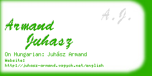 armand juhasz business card